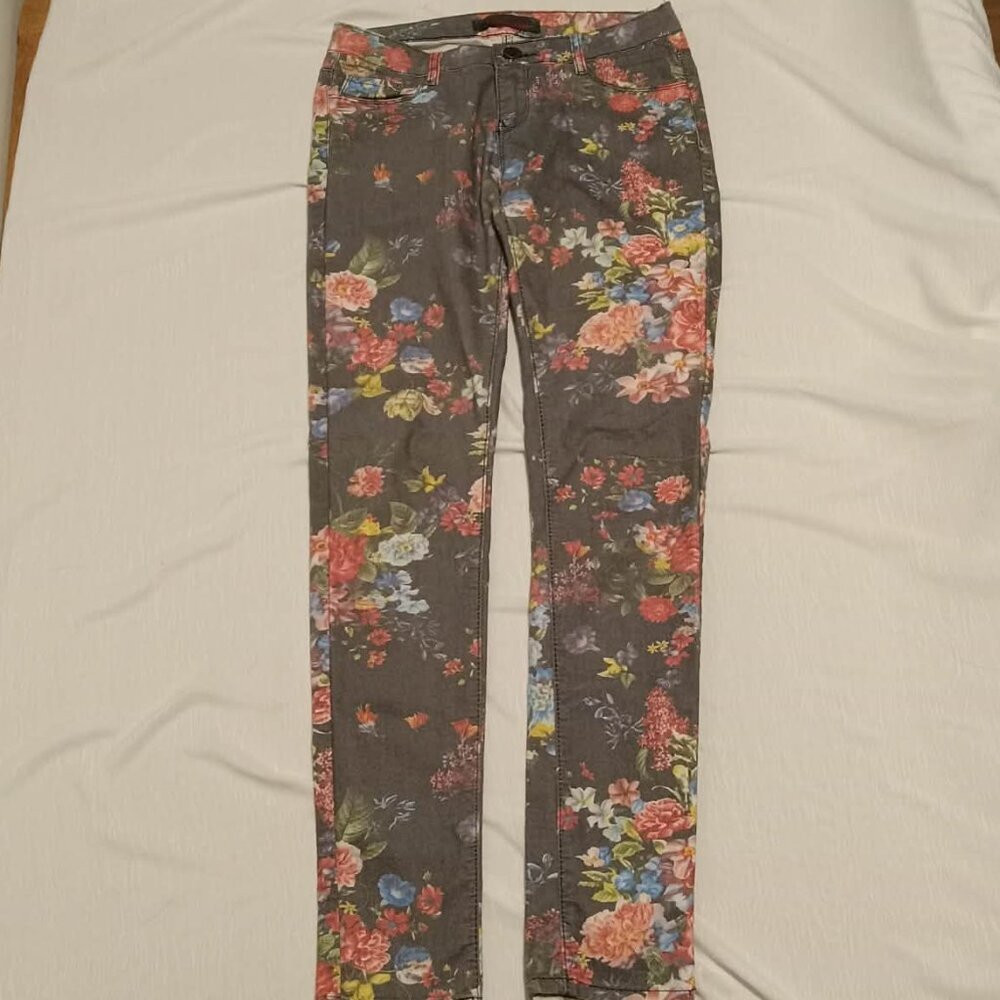 Floral Toxic3 Jeans Slim cut Jeans style pants size Medium/FR38